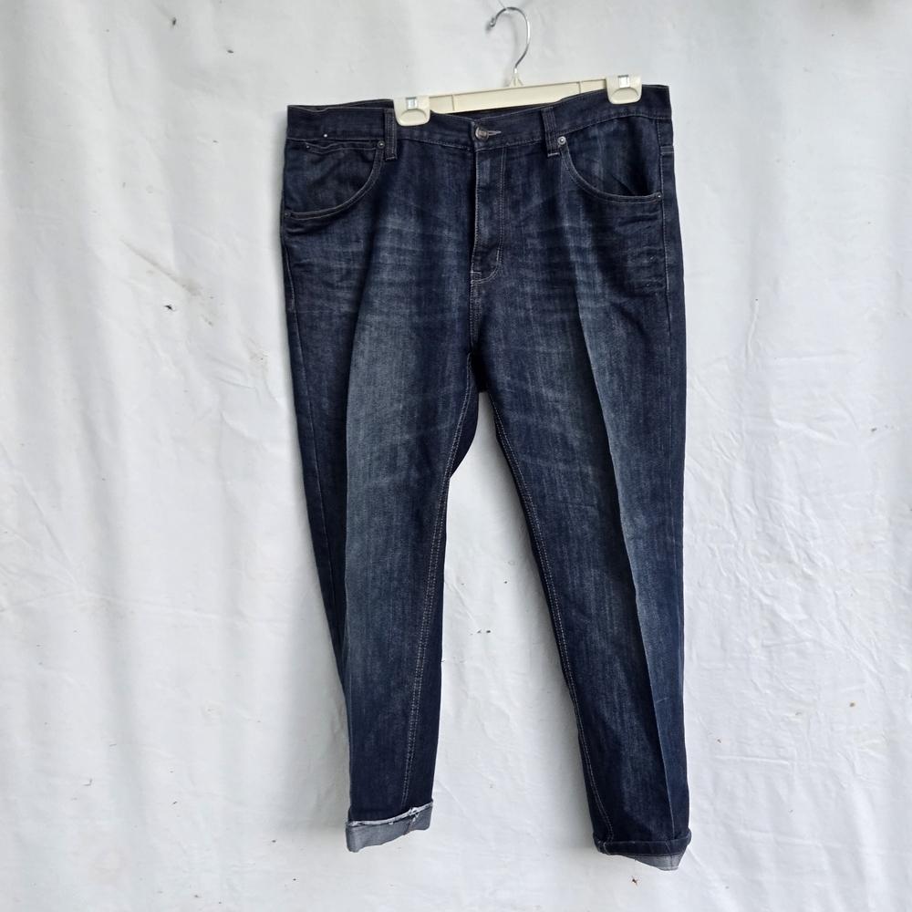 PD&C Men's Relaxed Fit Jeans in Deep Indigo - Picture 2 of 7